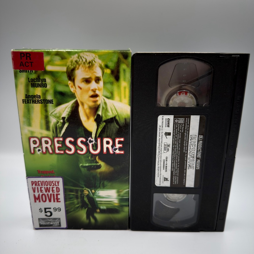 Pressure VHS 2002 Kerr Smith Lochlyn Munro Action Thriller Movie Hollywood Video